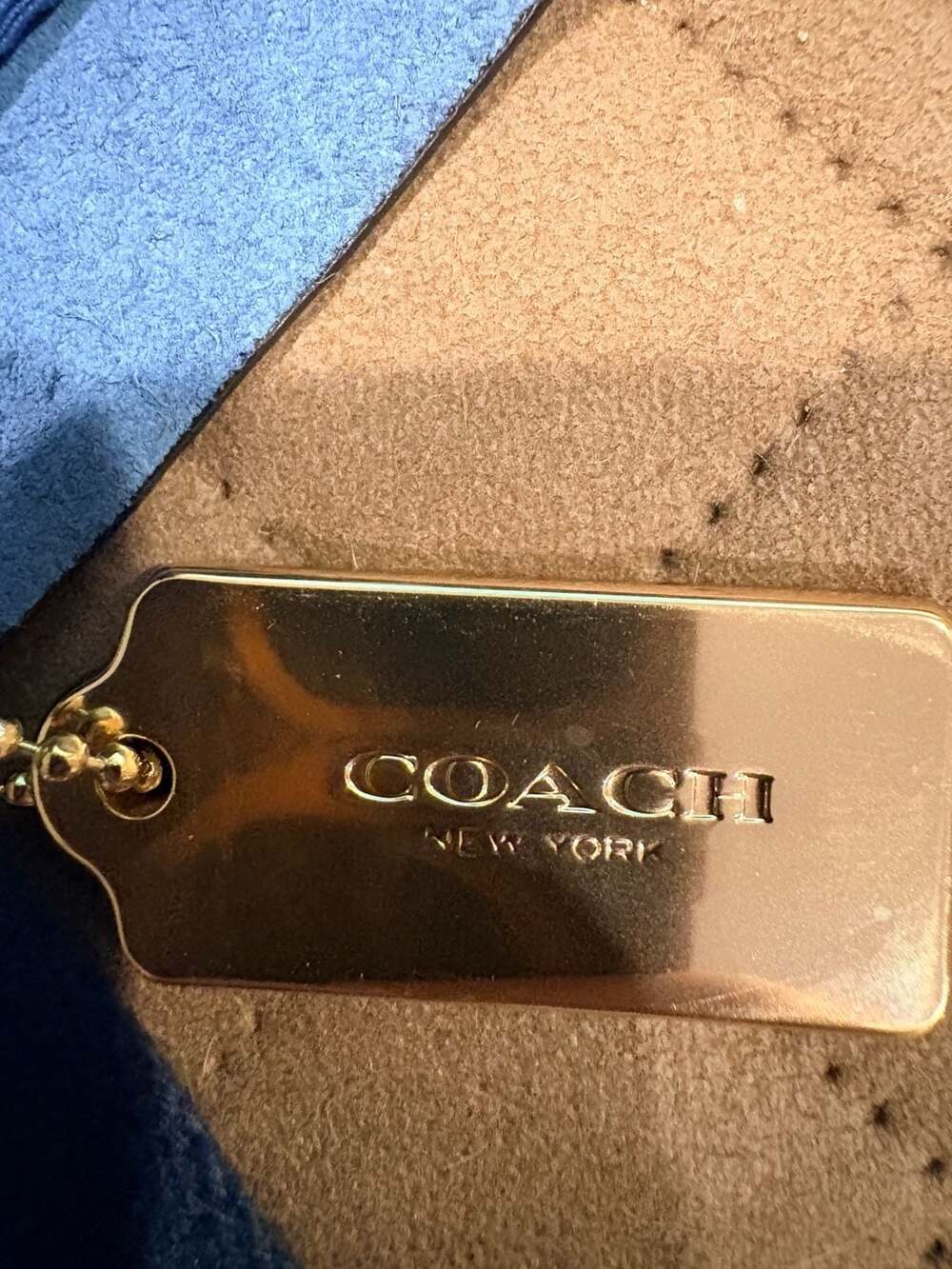 Coach Navy Blue Tote/Purse/Handbag in Like New condition. - Picture 9 of 14